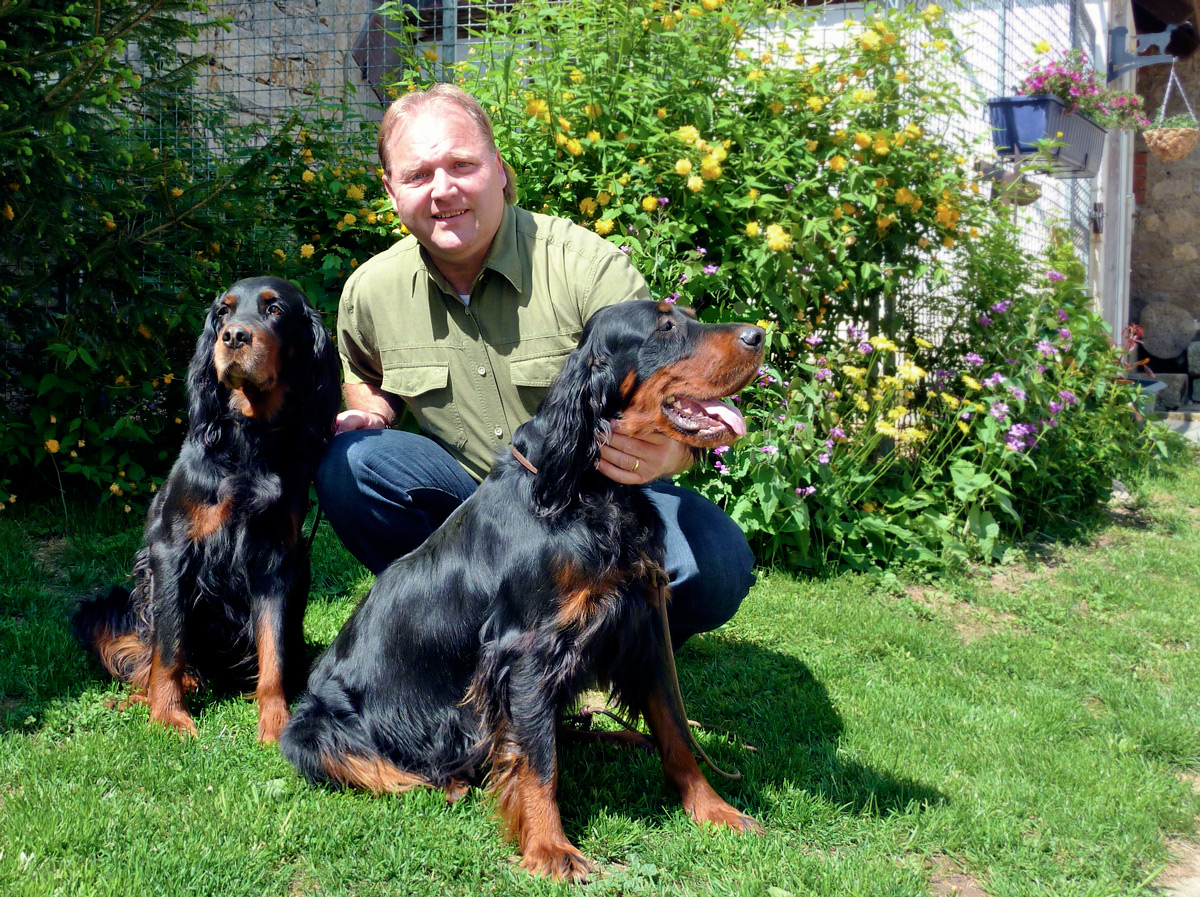 Gordon Setter vom Gauhof Gordon Setter Züchter Karl Fleischmann